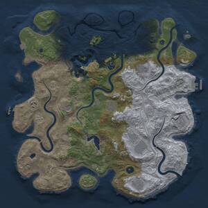 Thumbnail Rust Map: Procedural Map, Size: 4250, Seed: 1259322561, 16 Monuments