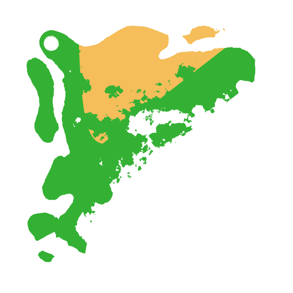 Biome Rust Map: Barren, Size: 3500, Seed: 115252614