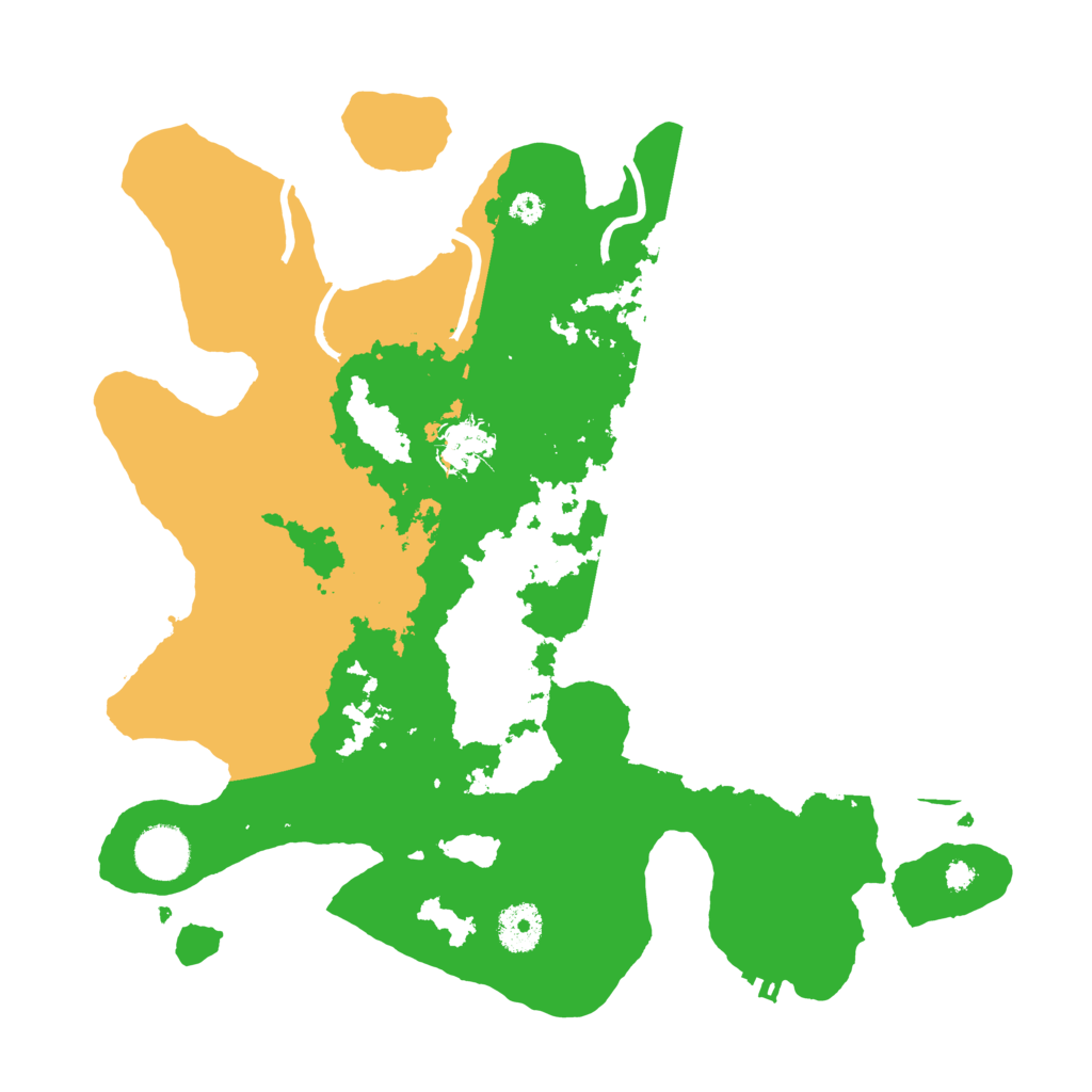 Biome Rust Map: Procedural Map, Size: 3500, Seed: 511250414