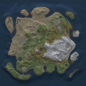 Thumbnail Rust Map: Procedural Map, Size: 3500, Seed: 1671085178, 13 Monuments