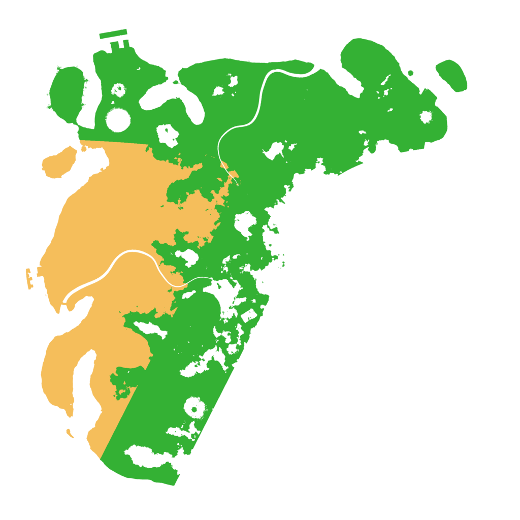 Biome Rust Map: Procedural Map, Size: 3800, Seed: 541837492