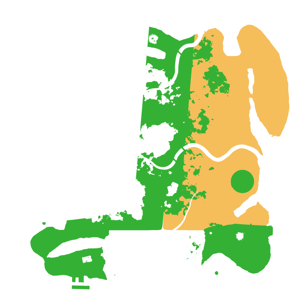 Biome Rust Map: Procedural Map, Size: 3500, Seed: 11988886