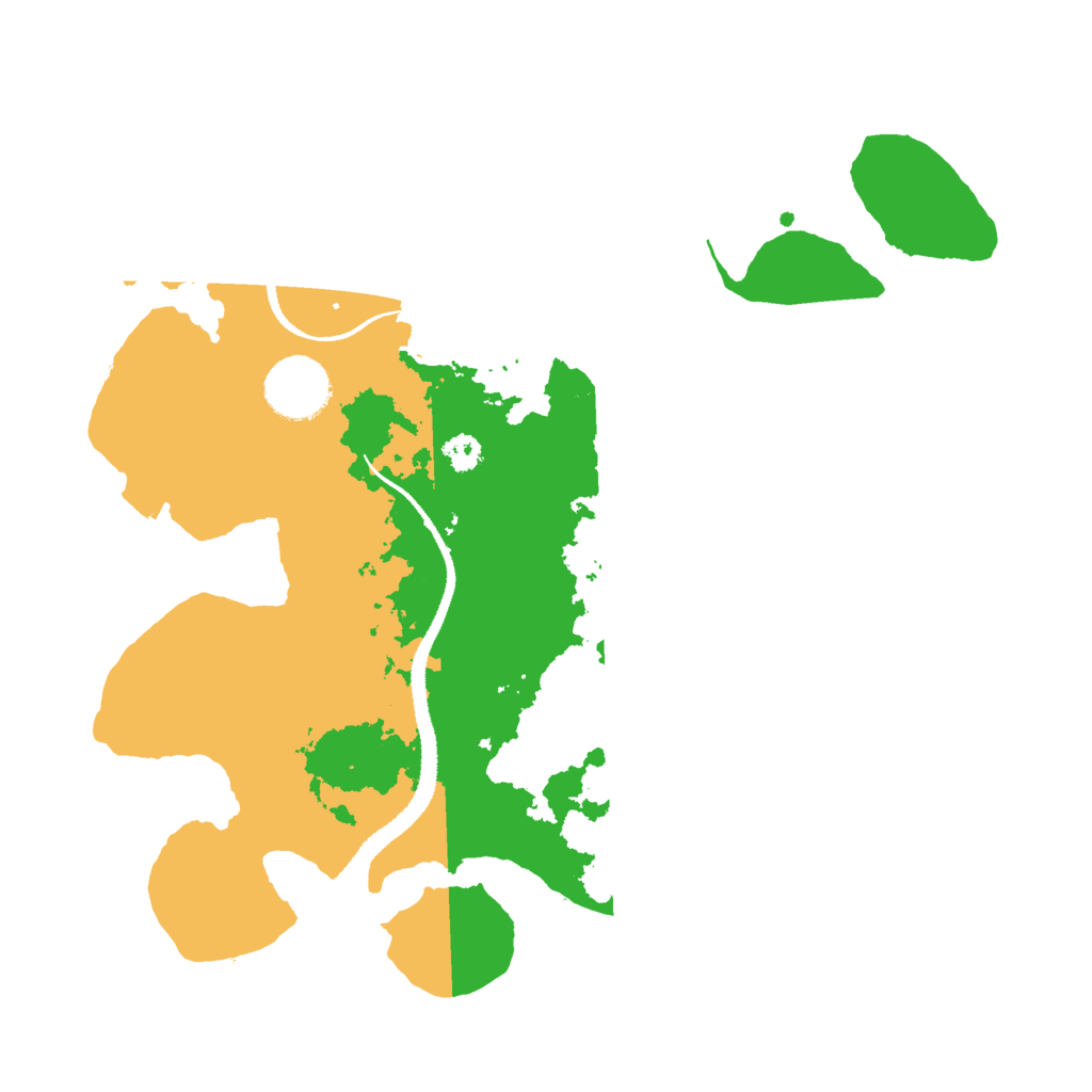 Biome Rust Map: Procedural Map, Size: 3000, Seed: 13280