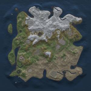 Thumbnail Rust Map: Procedural Map, Size: 3500, Seed: 12922, 16 Monuments