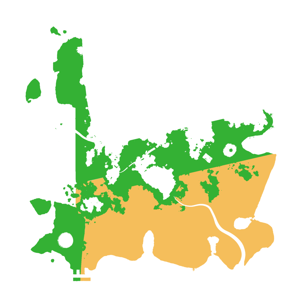 Biome Rust Map: Procedural Map, Size: 3500, Seed: 12922