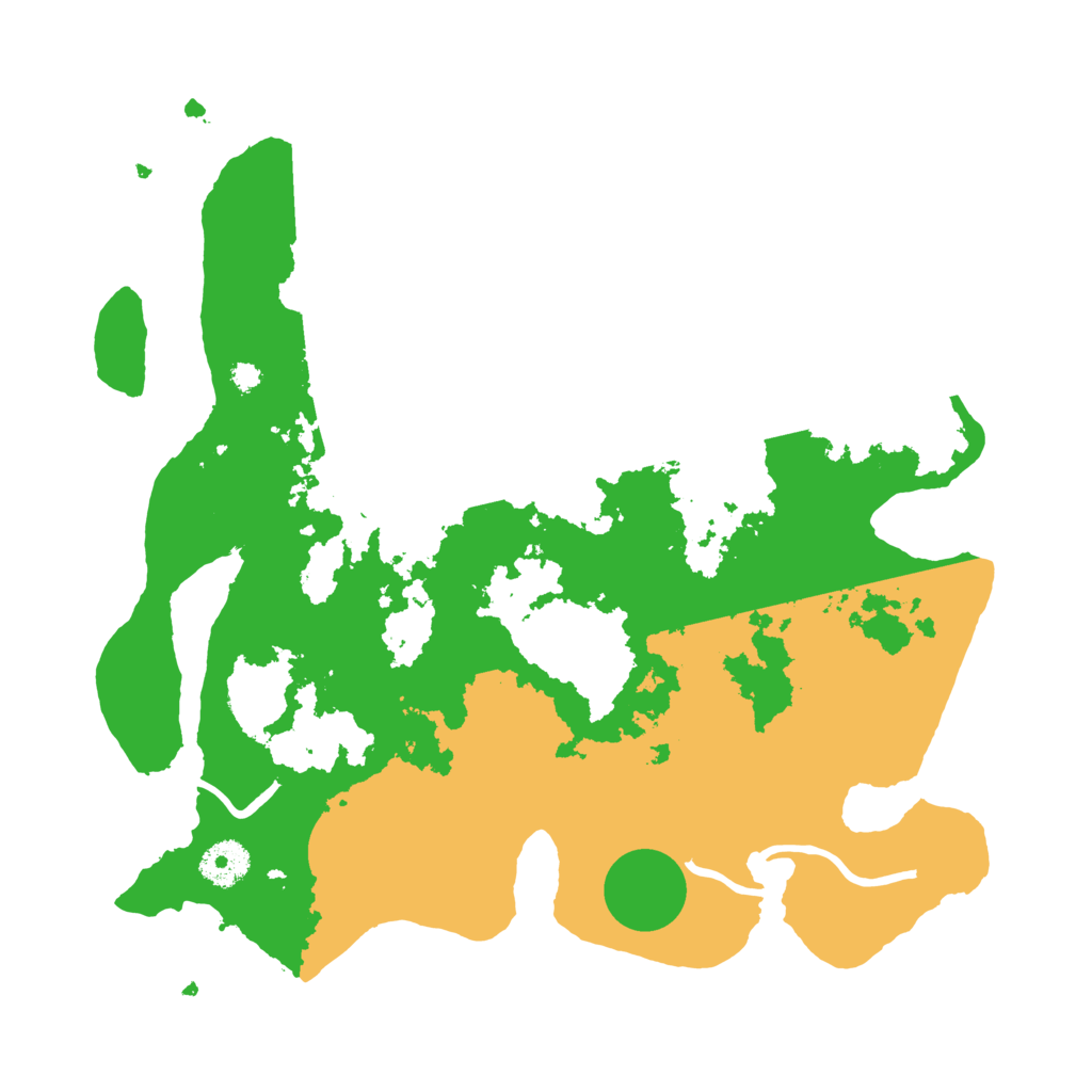 Biome Rust Map: Procedural Map, Size: 3500, Seed: 12922