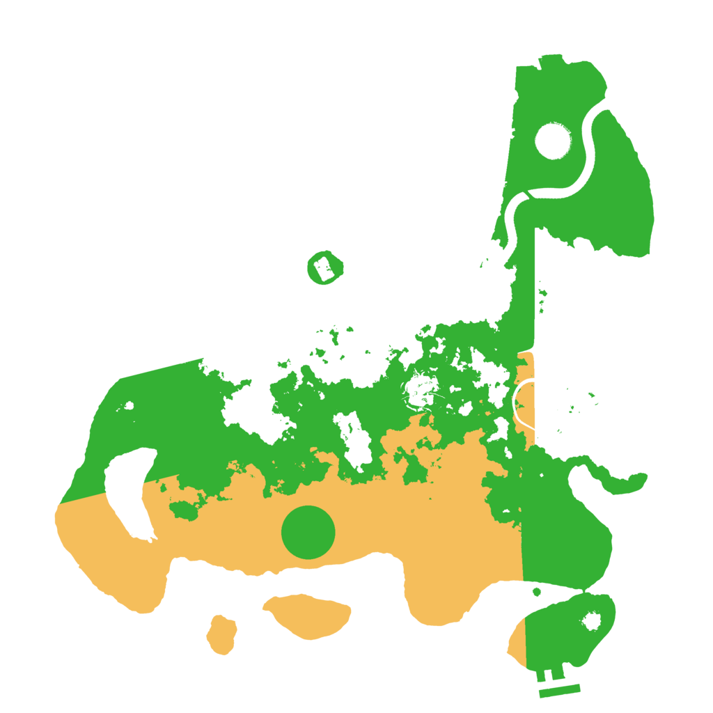 Biome Rust Map: Procedural Map, Size: 3500, Seed: 471244300