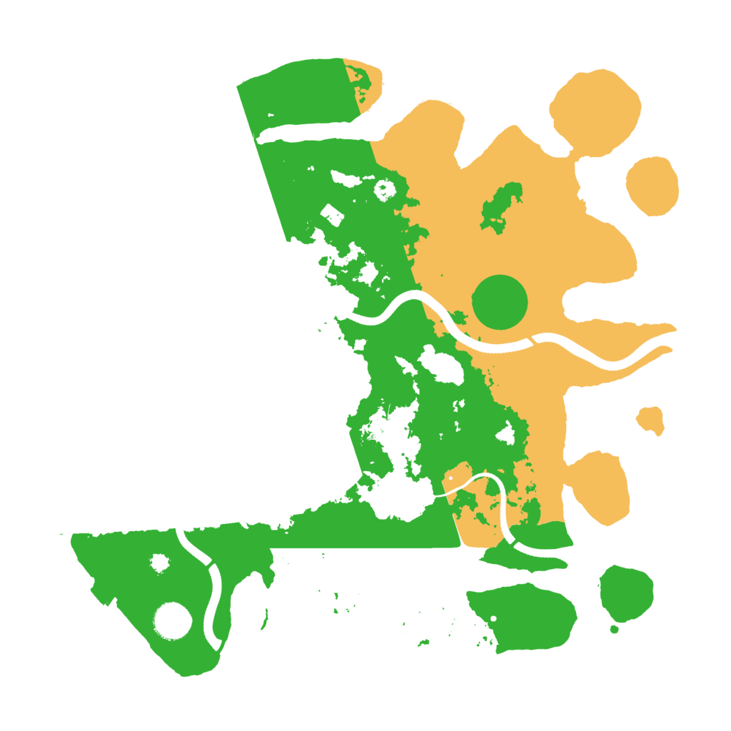 Biome Rust Map: Procedural Map, Size: 3500, Seed: 85699883