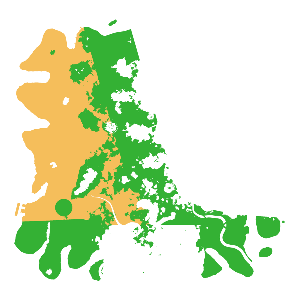Biome Rust Map: Procedural Map, Size: 4600, Seed: 1234747080