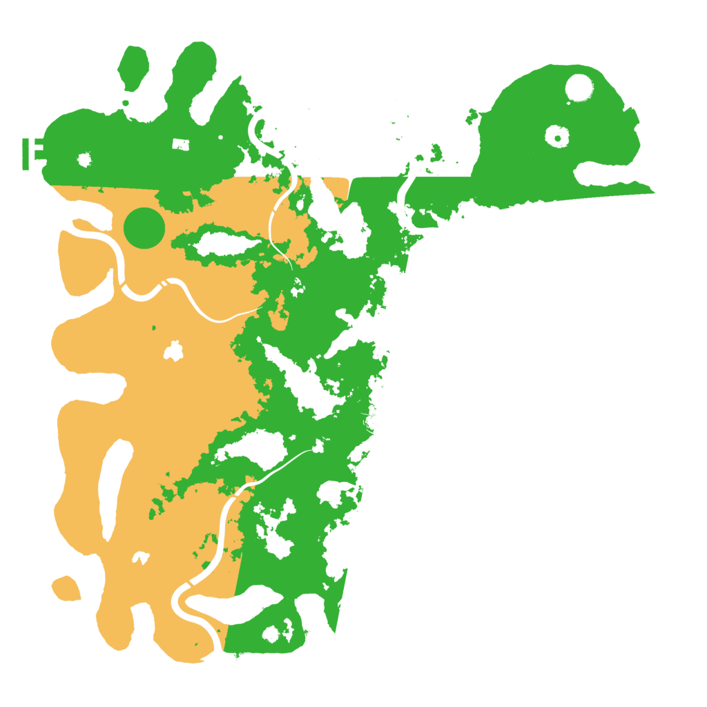 Biome Rust Map: Procedural Map, Size: 4500, Seed: 62412797