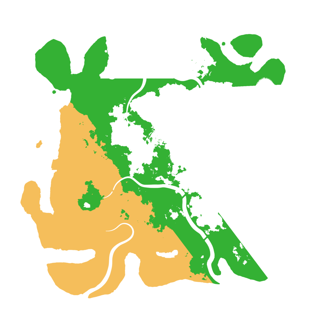 Biome Rust Map: Procedural Map, Size: 3500, Seed: 2068260594
