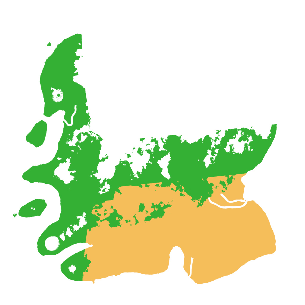 Biome Rust Map: Procedural Map, Size: 3800, Seed: 1234124605