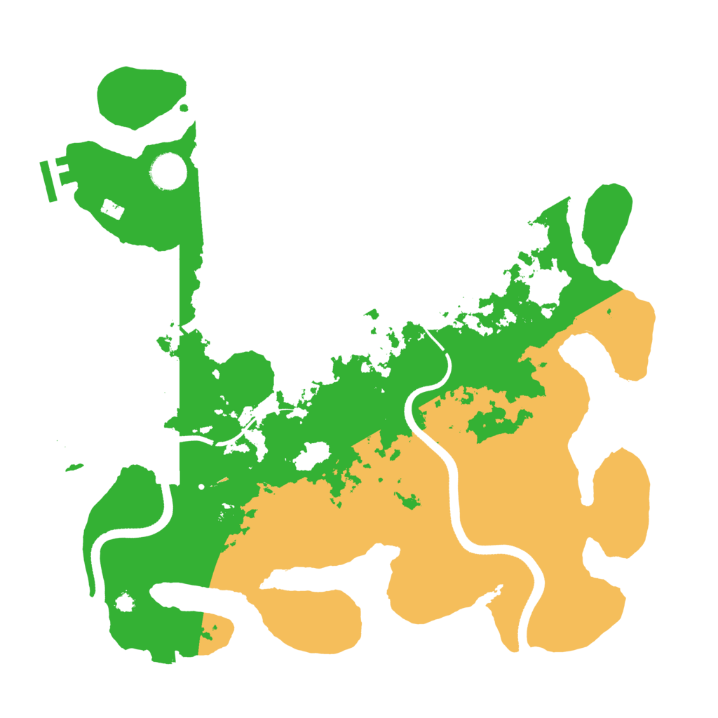 Biome Rust Map: Procedural Map, Size: 3500, Seed: 1254781614