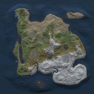 Thumbnail Rust Map: Procedural Map, Size: 3000, Seed: 658690939, 11 Monuments