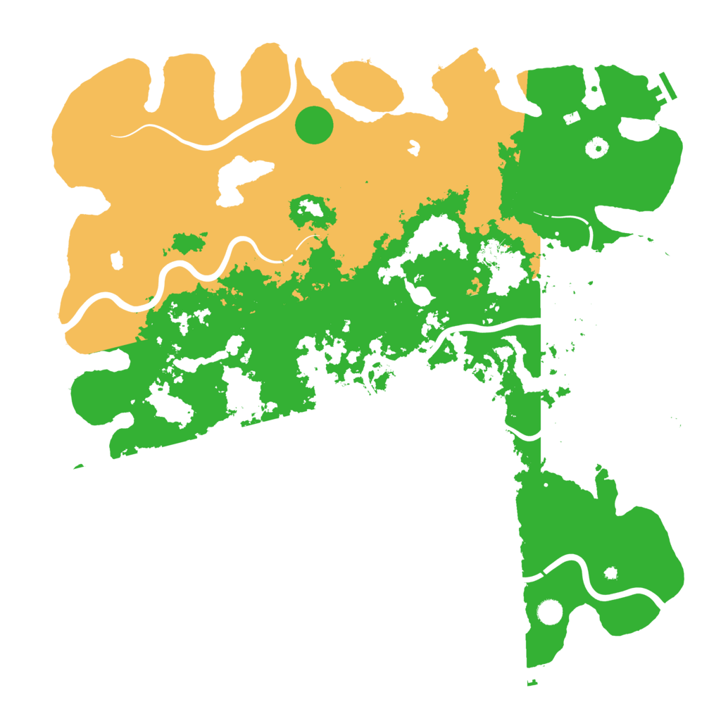 Biome Rust Map: Procedural Map, Size: 5000, Seed: 57741349
