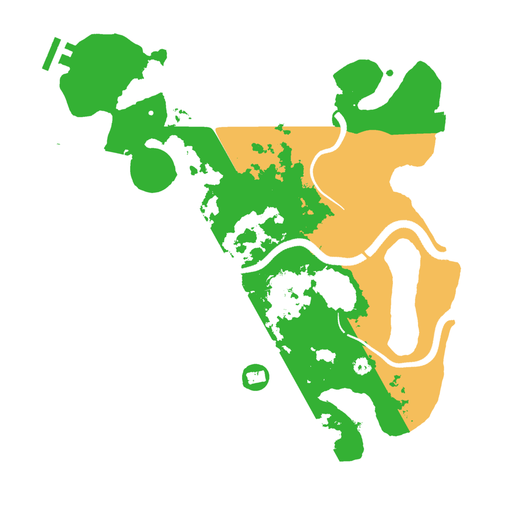 Biome Rust Map: Procedural Map, Size: 3000, Seed: 17081