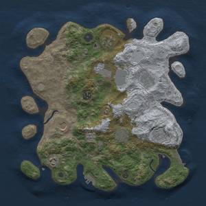 Thumbnail Rust Map: Procedural Map, Size: 3500, Seed: 642483747, 16 Monuments