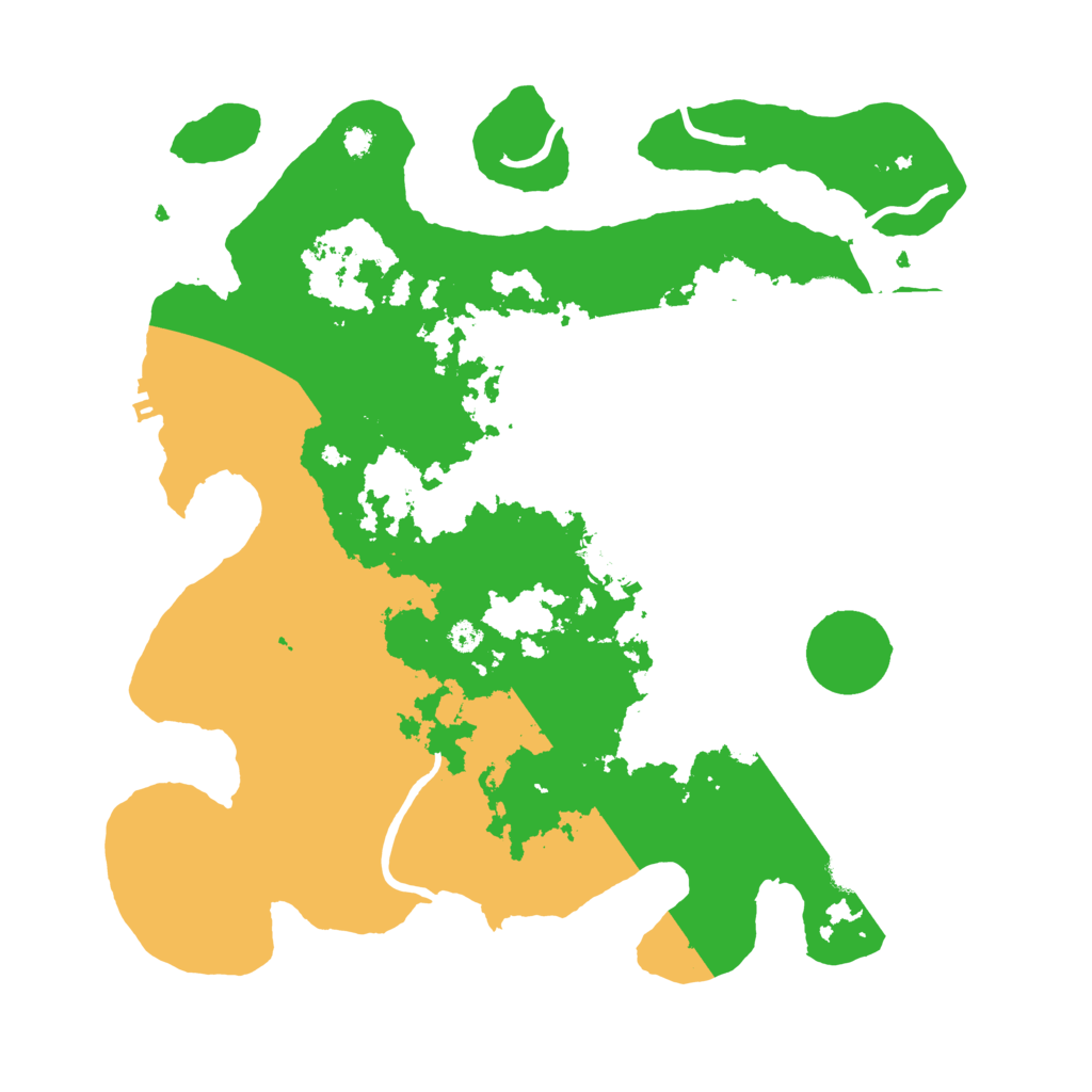 Biome Rust Map: Procedural Map, Size: 3500, Seed: 1077