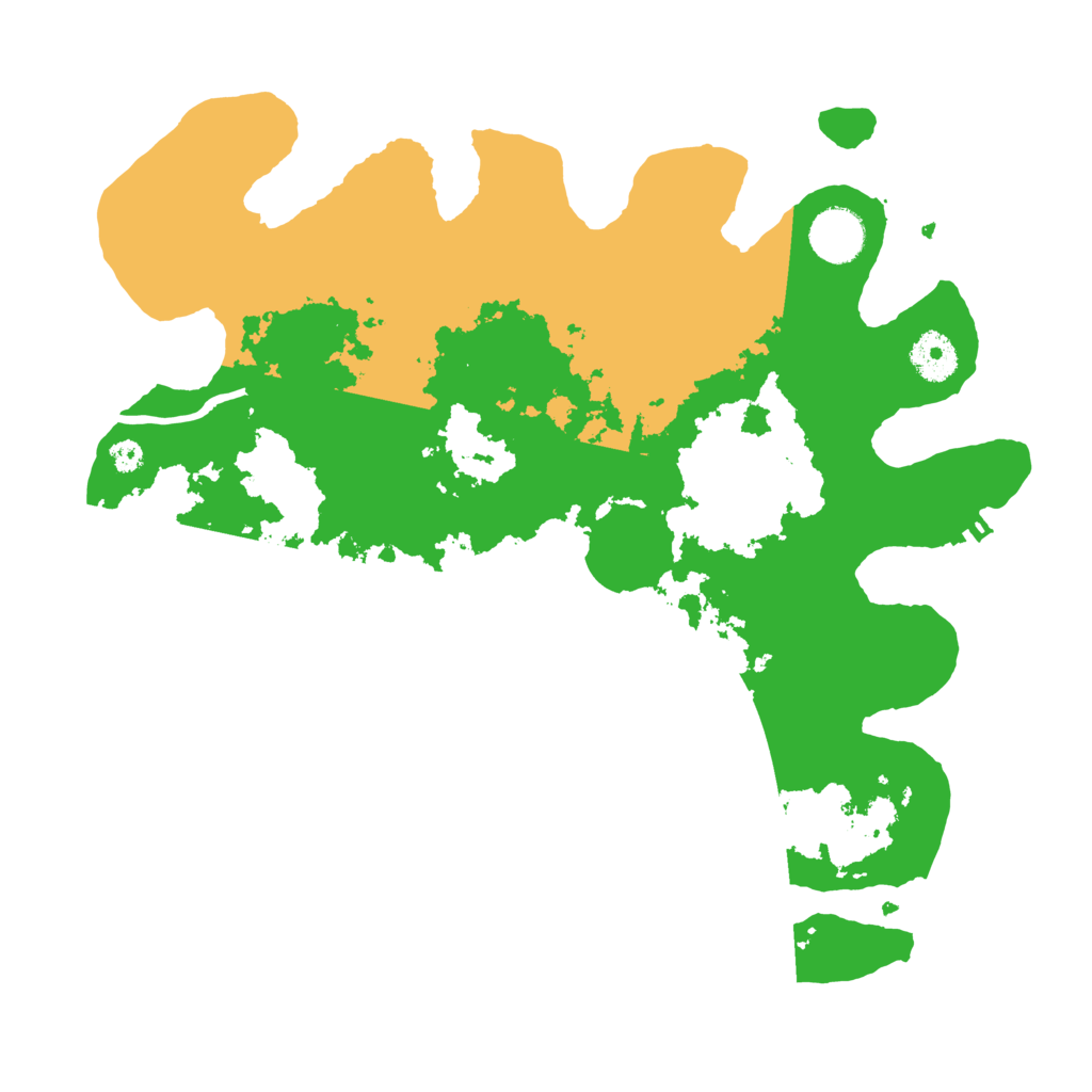 Biome Rust Map: Procedural Map, Size: 3500, Seed: 664118992