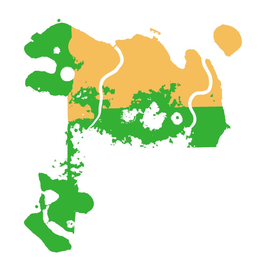 Biome Rust Map: Procedural Map, Size: 3501, Seed: 1155784153