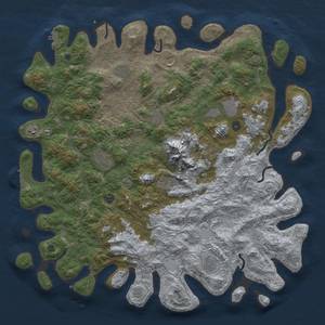 Thumbnail Rust Map: Procedural Map, Size: 5000, Seed: 15284500, 19 Monuments