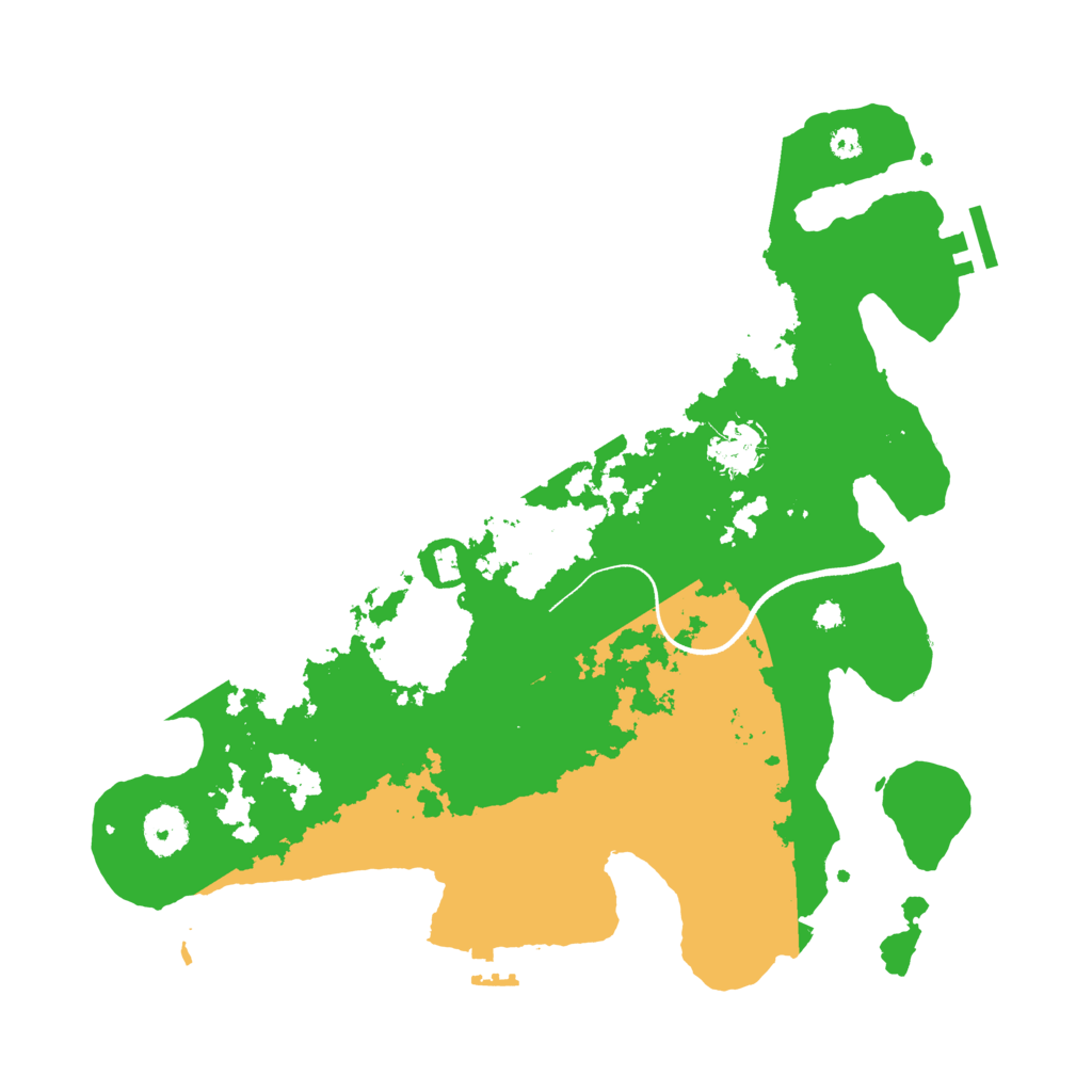 Biome Rust Map: Procedural Map, Size: 3500, Seed: 846820848