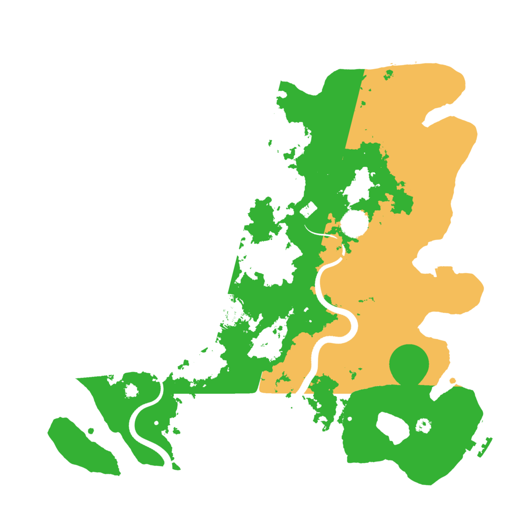 Biome Rust Map: Procedural Map, Size: 3500, Seed: 412272958