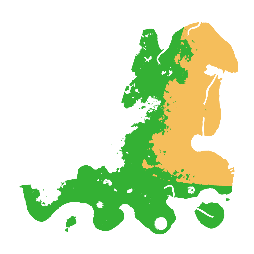 Biome Rust Map: Procedural Map, Size: 3500, Seed: 736194252