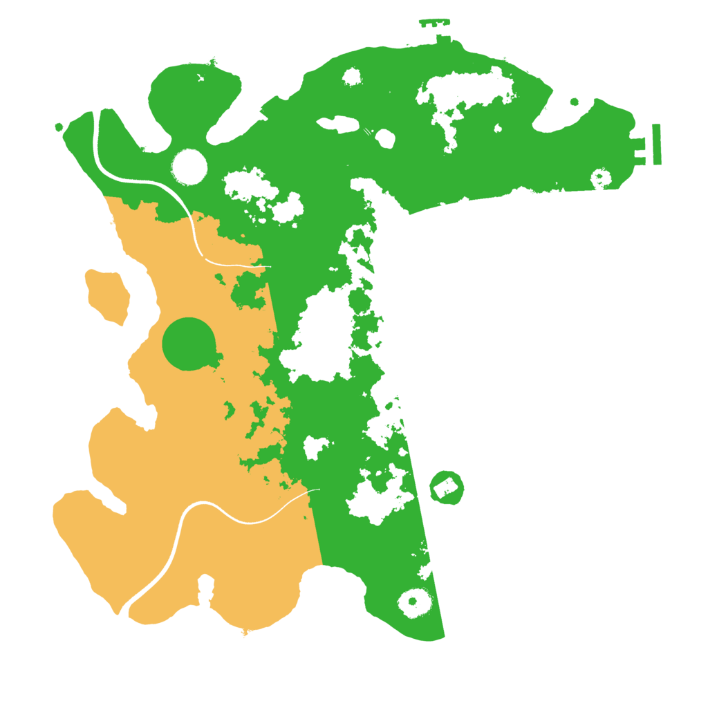Biome Rust Map: Procedural Map, Size: 3500, Seed: 1608963265