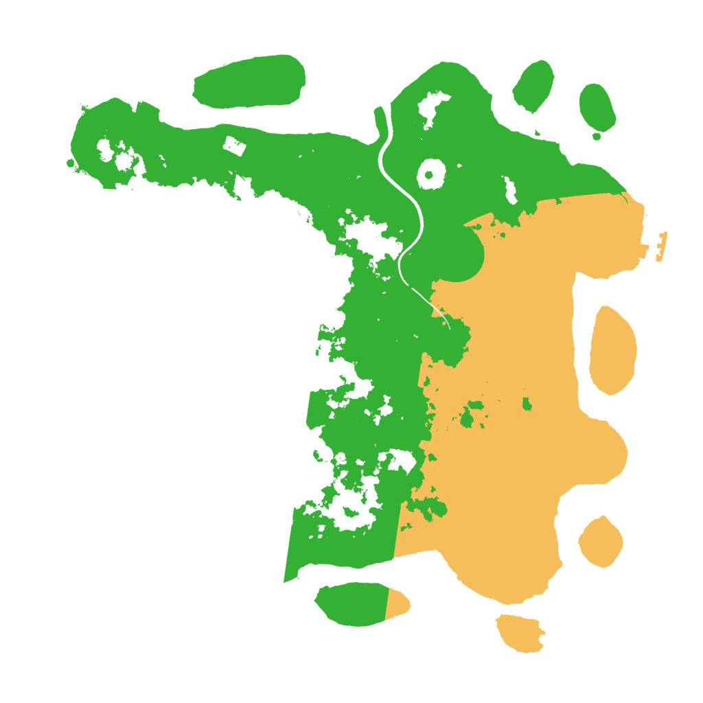 Biome Rust Map: Procedural Map, Size: 3500, Seed: 2135