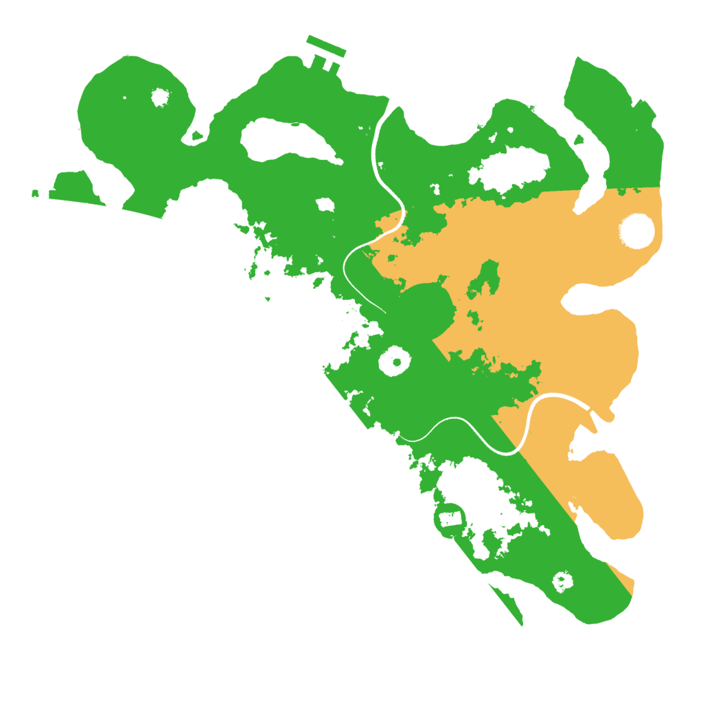 Biome Rust Map: Procedural Map, Size: 3500, Seed: 124344838