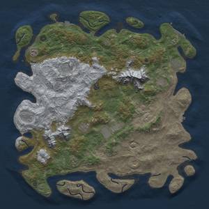 Thumbnail Rust Map: Procedural Map, Size: 5000, Seed: 1148605, 19 Monuments