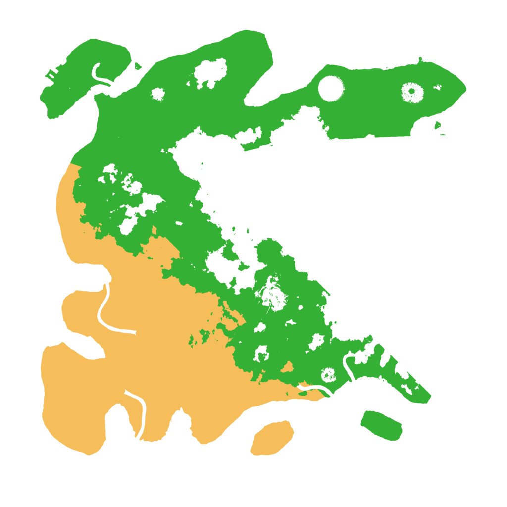 Biome Rust Map: Procedural Map, Size: 3500, Seed: 6688