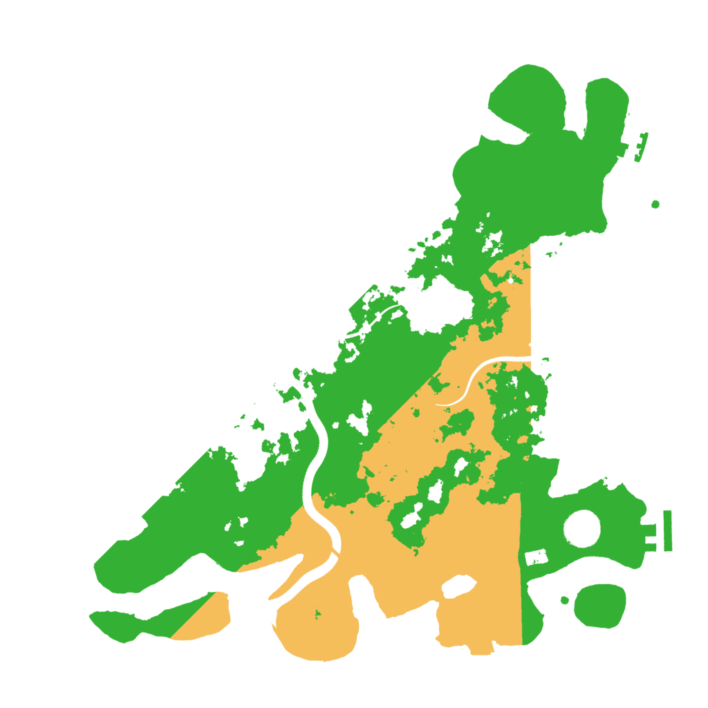 Biome Rust Map: Procedural Map, Size: 3500, Seed: 370340836