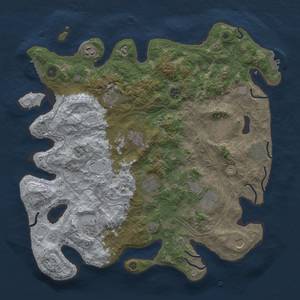 Thumbnail Rust Map: Procedural Map, Size: 4250, Seed: 538259242, 18 Monuments