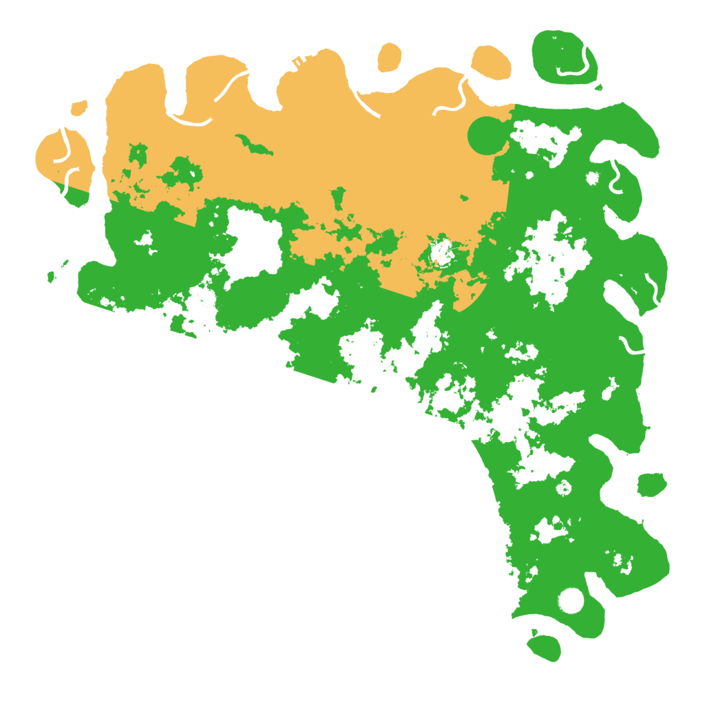 Biome Rust Map: Procedural Map, Size: 4800, Seed: 25460