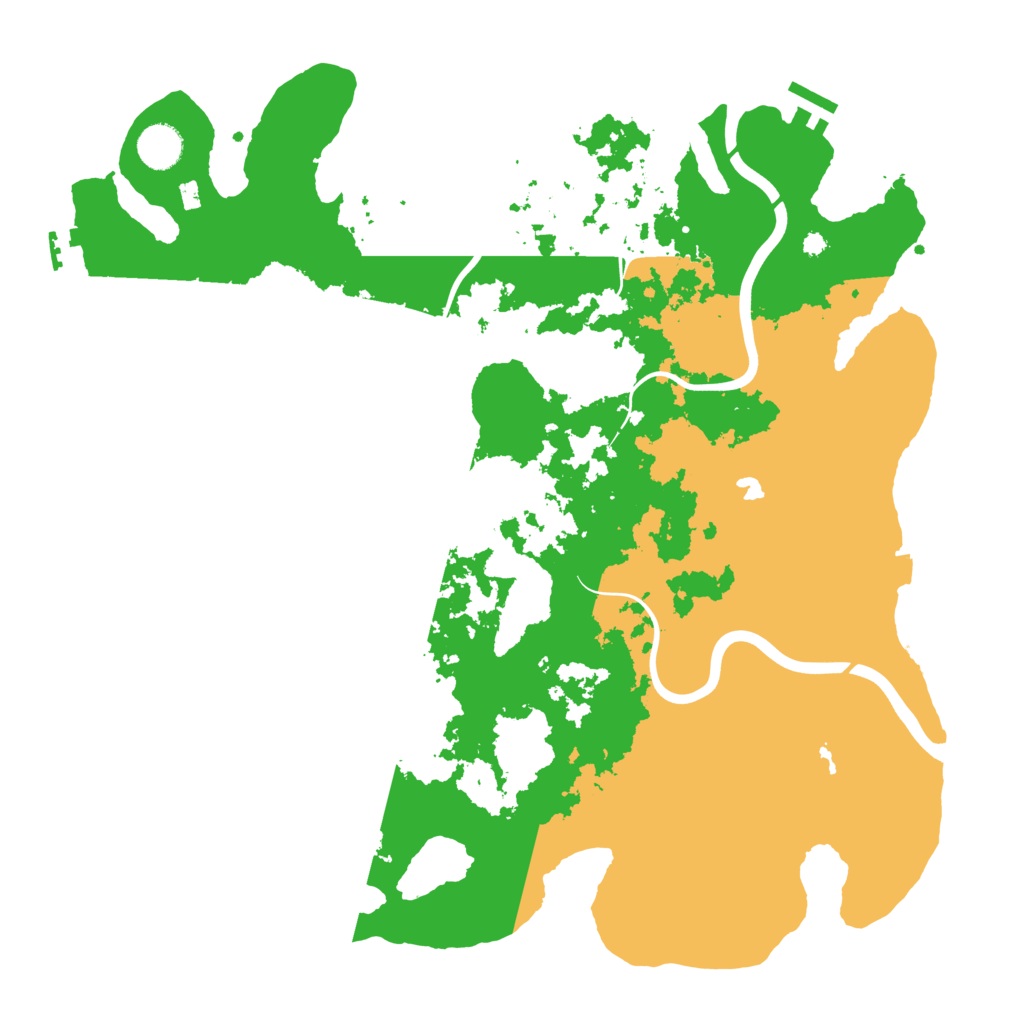 Biome Rust Map: Procedural Map, Size: 4000, Seed: 50523