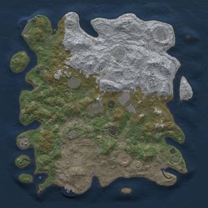 Thumbnail Rust Map: Procedural Map, Size: 4300, Seed: 1693936825, 18 Monuments