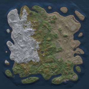 Thumbnail Rust Map: Procedural Map, Size: 4500, Seed: 68121, 18 Monuments