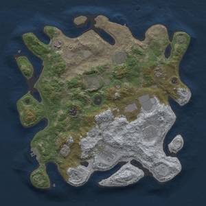 Thumbnail Rust Map: Procedural Map, Size: 3500, Seed: 676185159, 16 Monuments