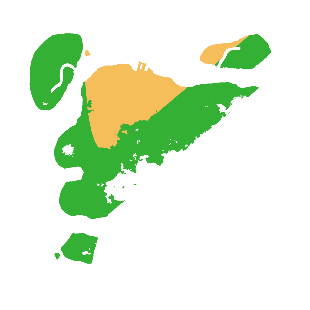 Biome Rust Map: Procedural Map, Size: 2500, Seed: 73654