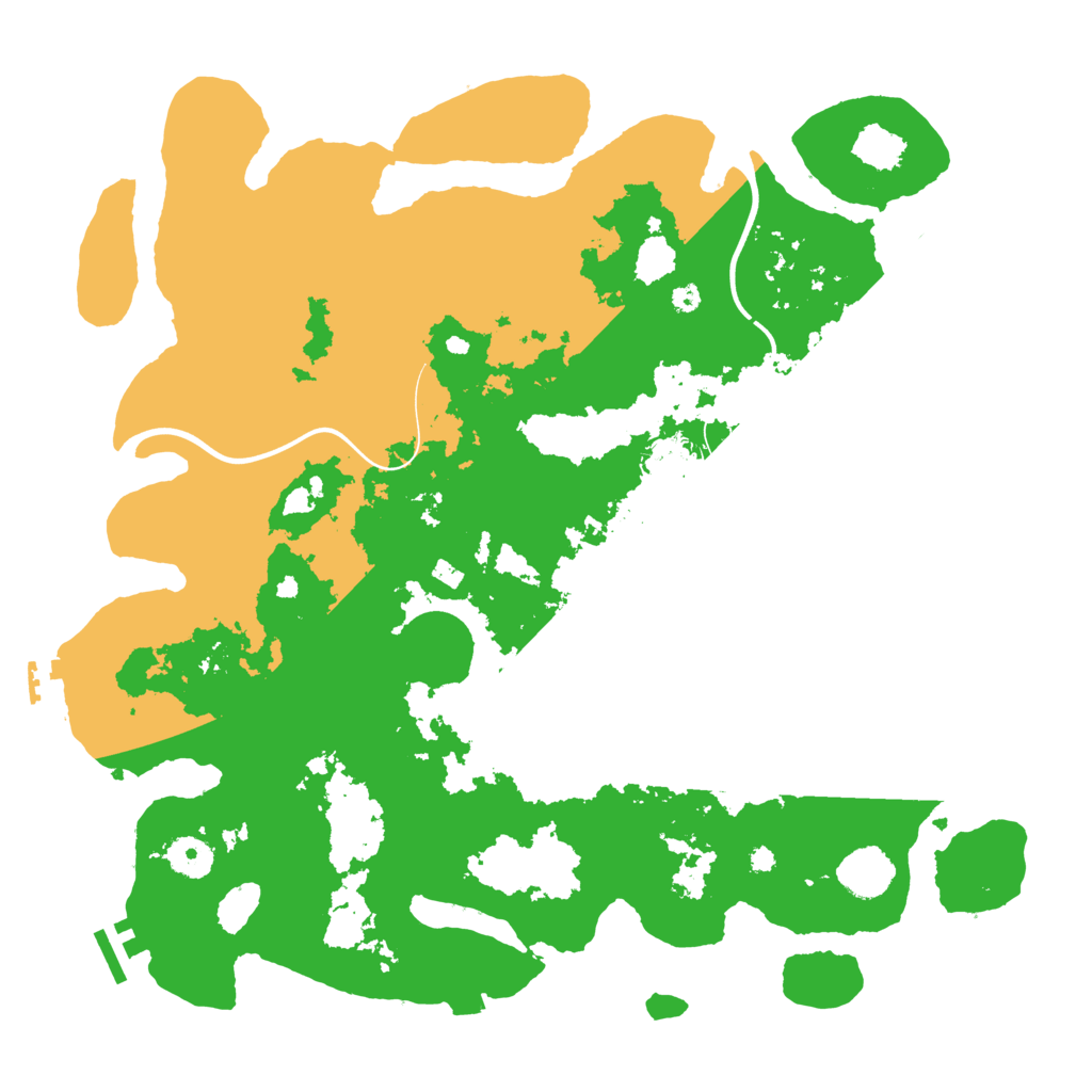 Biome Rust Map: Procedural Map, Size: 3900, Seed: 22016