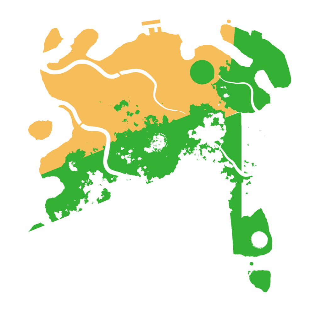 Biome Rust Map: Procedural Map, Size: 3500, Seed: 75976162