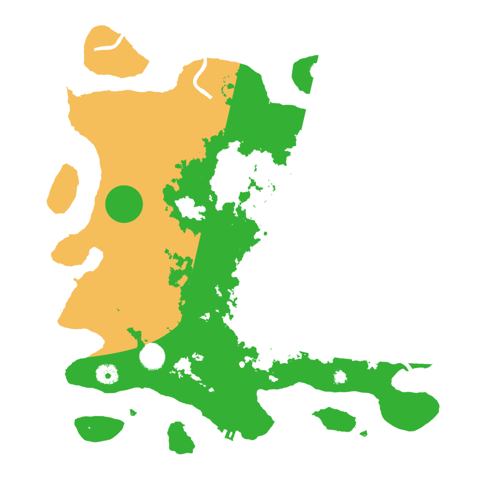 Biome Rust Map: Procedural Map, Size: 3500, Seed: 2349596