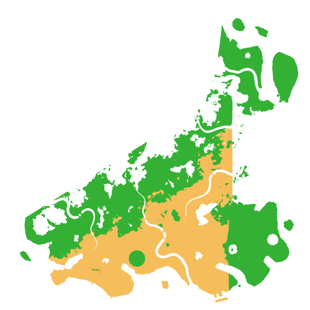 Biome Rust Map: Procedural Map, Size: 5000, Seed: 991240
