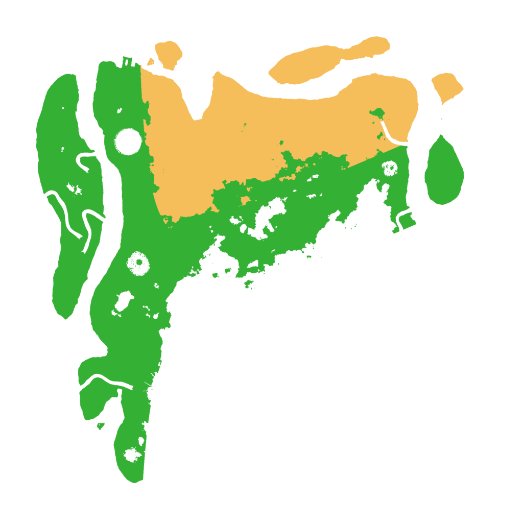 Biome Rust Map: Procedural Map, Size: 3500, Seed: 932850769