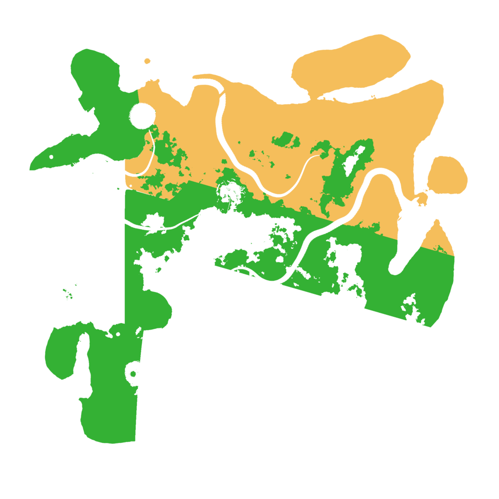 Biome Rust Map: Procedural Map, Size: 3500, Seed: 25368