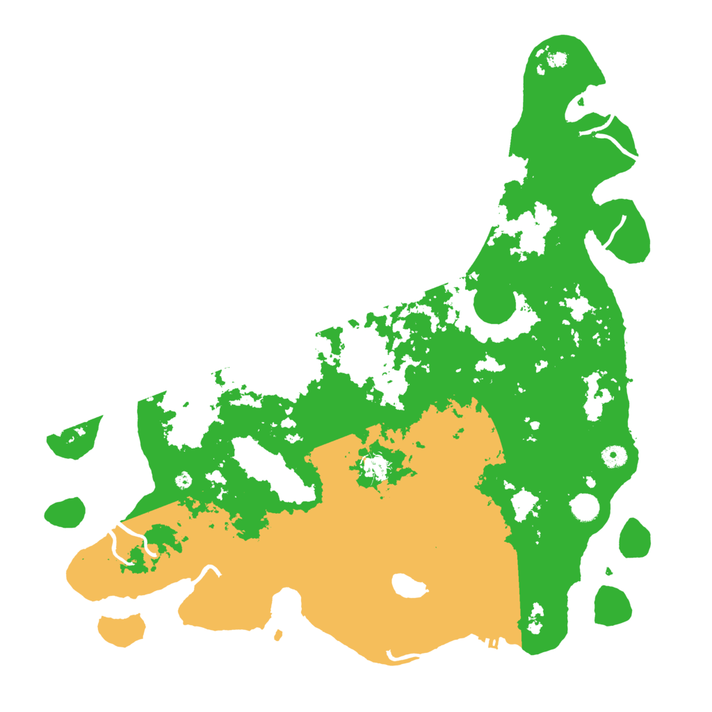 Biome Rust Map: Procedural Map, Size: 4500, Seed: 2547805