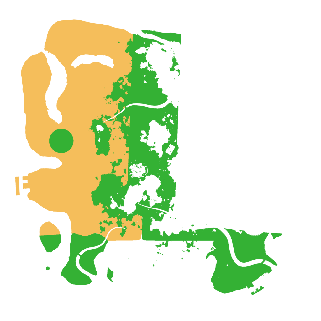 Biome Rust Map: Procedural Map, Size: 3500, Seed: 8259493