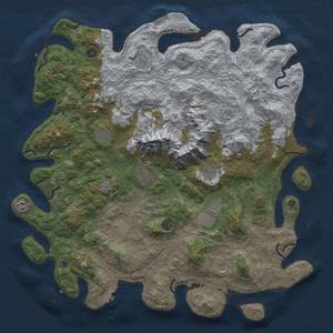 Thumbnail Rust Map: Procedural Map, Size: 5000, Seed: 1172578435, 18 Monuments